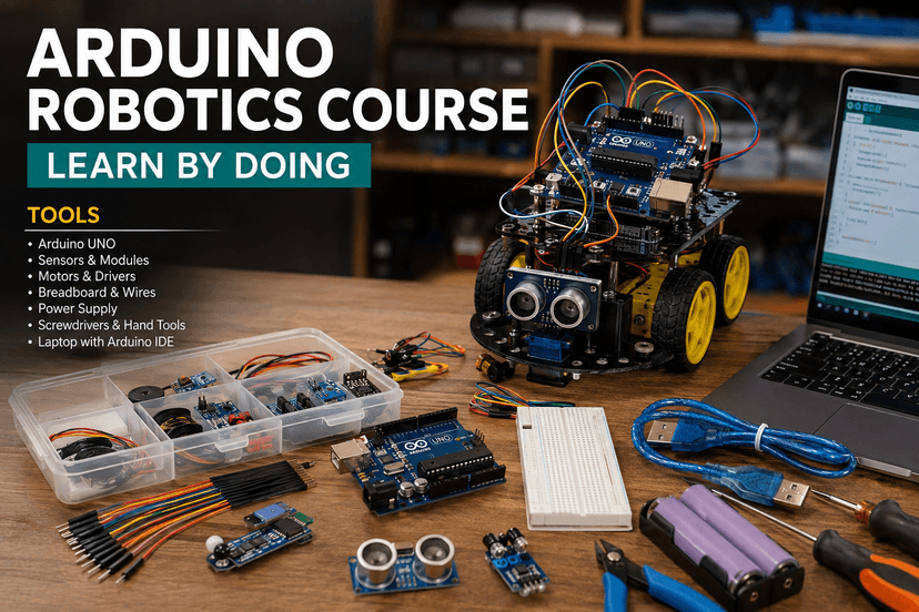 Arduino Robotics Course:Learn by doing Tools