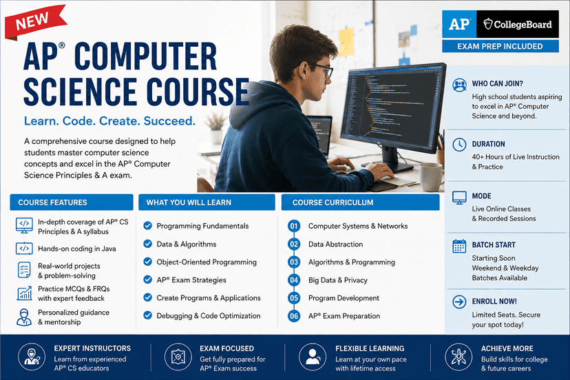 New AP Computer Science Course Details