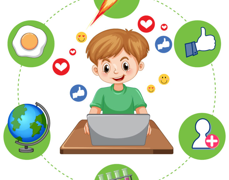 Parent helping child build learning habits with Infyni live classes