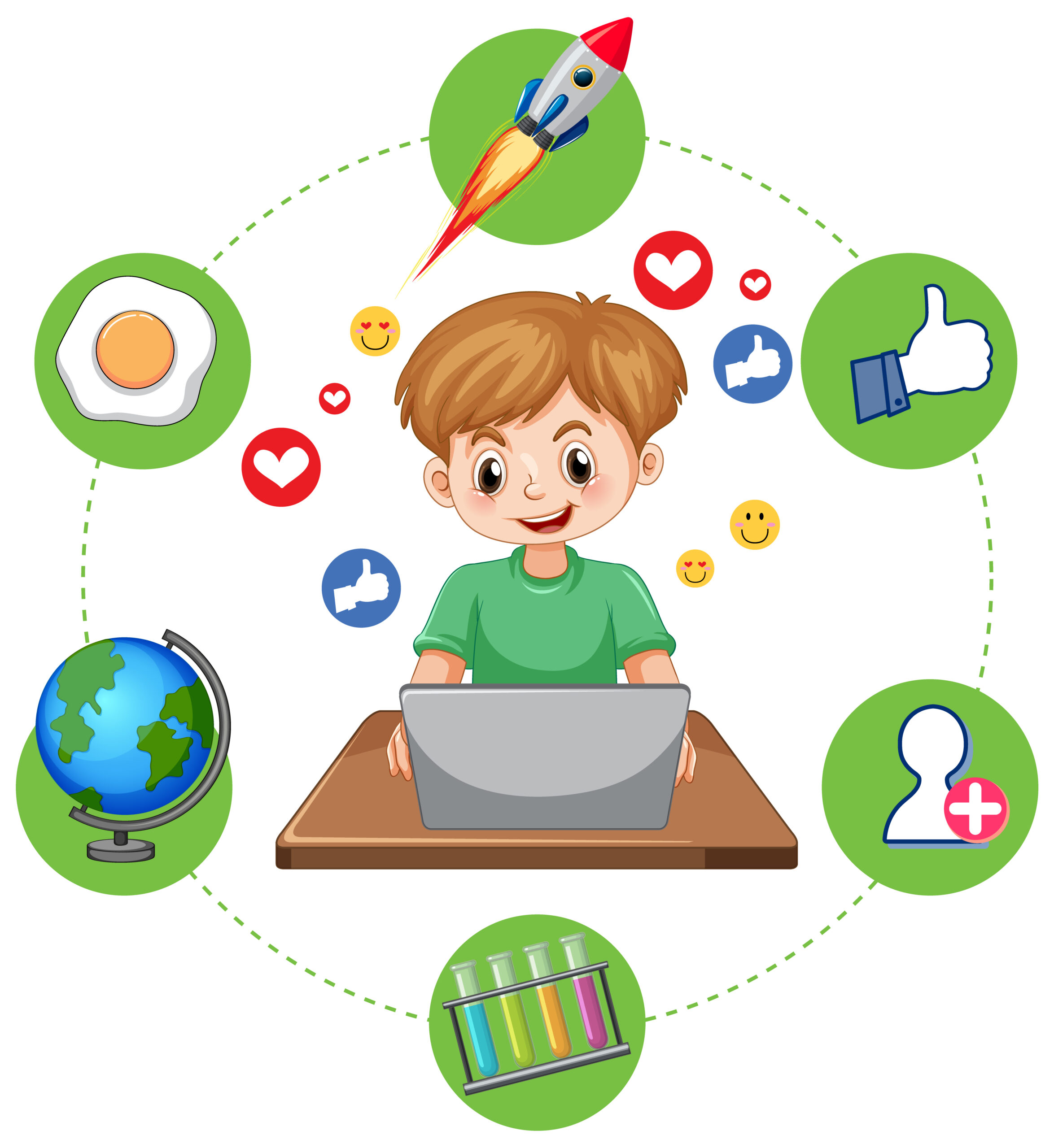 Parent helping child build learning habits with Infyni live classes